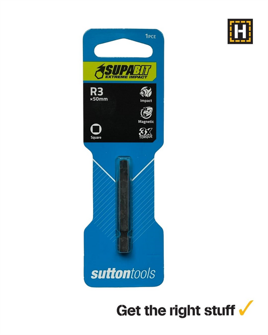 Sutton Supatorq Square Robertson SQ3 Impact Bit 50mm 2 Pack