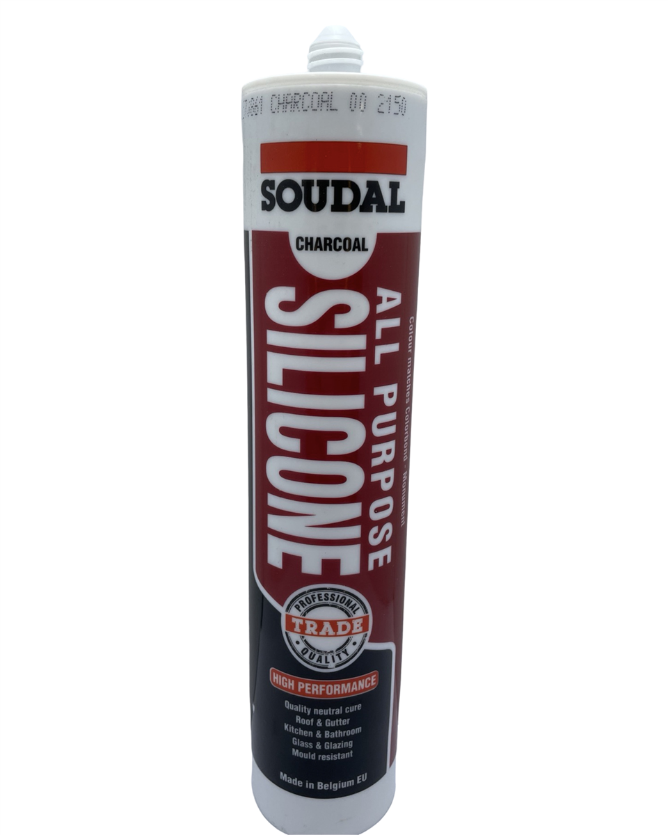 Soudal All Purpose Silicone Charcoal 300 ml view 2