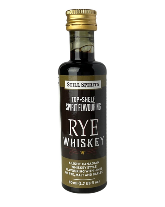 Still Spirits Top Shelf Rye Whisky Essence 50mL bottle