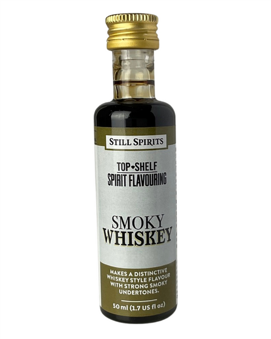 Still Spirits Top Shelf Smokey Whiskey Essence 50mL bottle