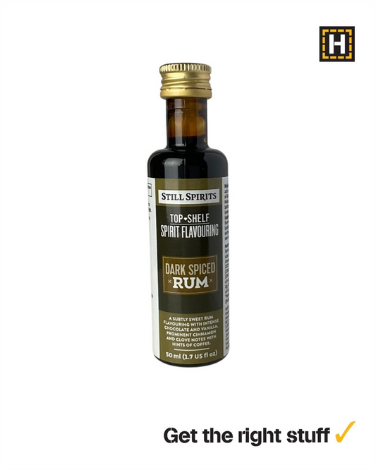 Still Spirits Top Shelf Dark Spiced Rum Essence 50mL bottle