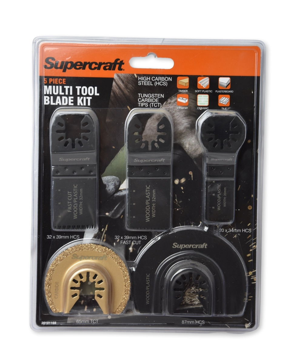 Supercraft Blade Multi Tool Assorted 5-Piece Set