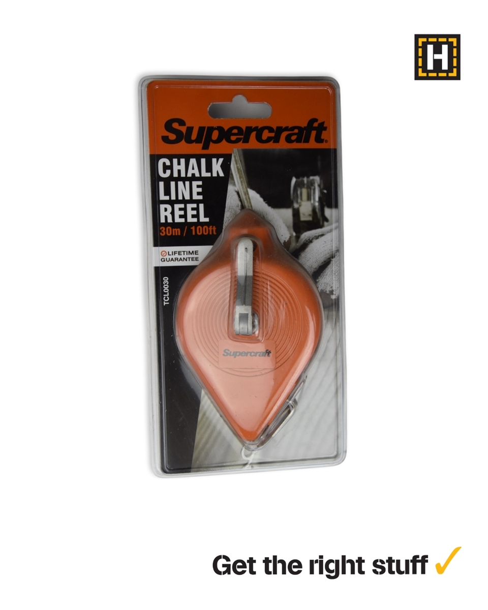 Supercraft Chalk Line Reel, 30m