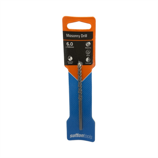 Sutton D600 Masonry Drill Bit 6.0mm x 100mm Straight Shank