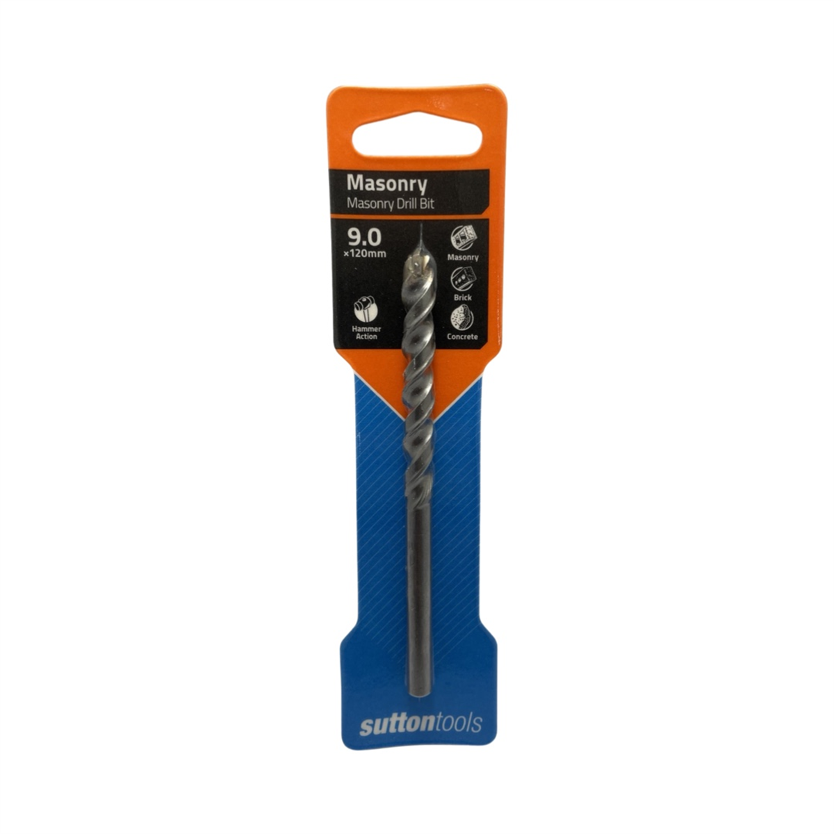 Sutton D600 Masonry Drill Bit 9.0mm x 120mm Straight Shank