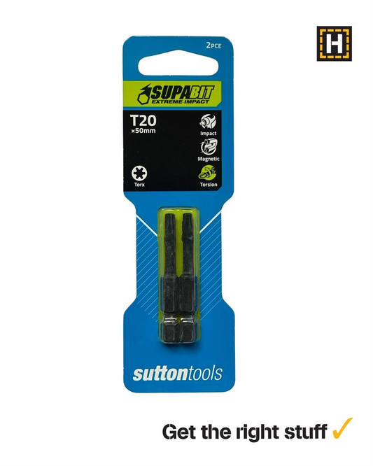 Sutton Supatorq Torx TX20 Impact Bit 50mm 2 Pack