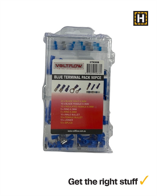 Voltflow 90 Piece Terminal Pack Blue